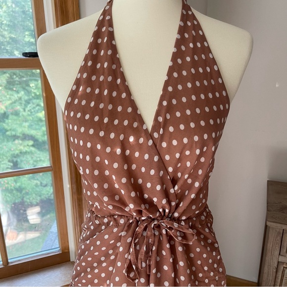 Lioness Polka Dot Halter Romper - Picture 2 of 4